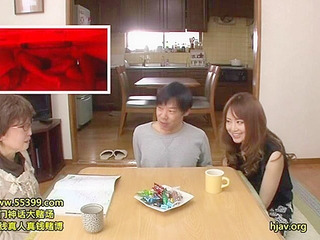 Nippon's Taboo Family Fun: Thai Daughter Sneaks Fuck with Tokyo Boyfriend Under the Table