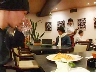 Raunchy Nippon XXX - Poor waitress reamed hard in front of doomed Tokyo law enforcers