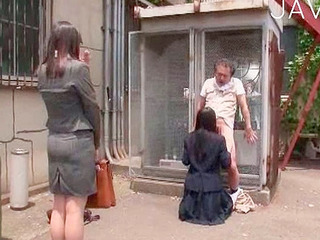 Japanese girl in Tokyo goes down on a big dick and loves it!