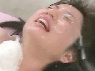 Facial face-sitting on a flexible Jap-cock