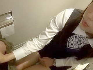 Japanese Girl Sucks Cock in Public Bathroom XXX Nippon Tokyo Thai China