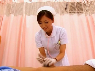 Fucking Amazing Handjob by Adorable Nurse Yuri Kasiwa in Tokyo